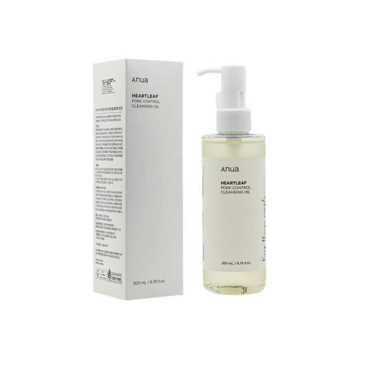 شوینده صورت روغنی ANUA آنوا کلینسینگ اویل CLEANSING OIL هارت لیف 200 میل اصلی